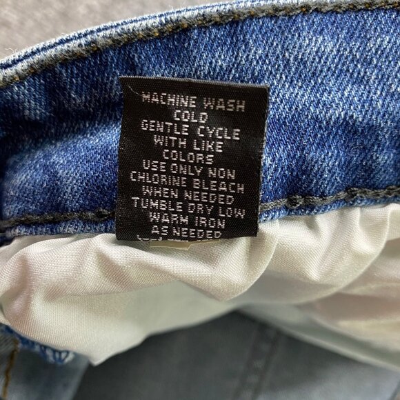 MBX Denim Jeans Mens W34 L30 Classic Fit Slim Straight Leg Distressed Whiskers - Picture 10 of 15